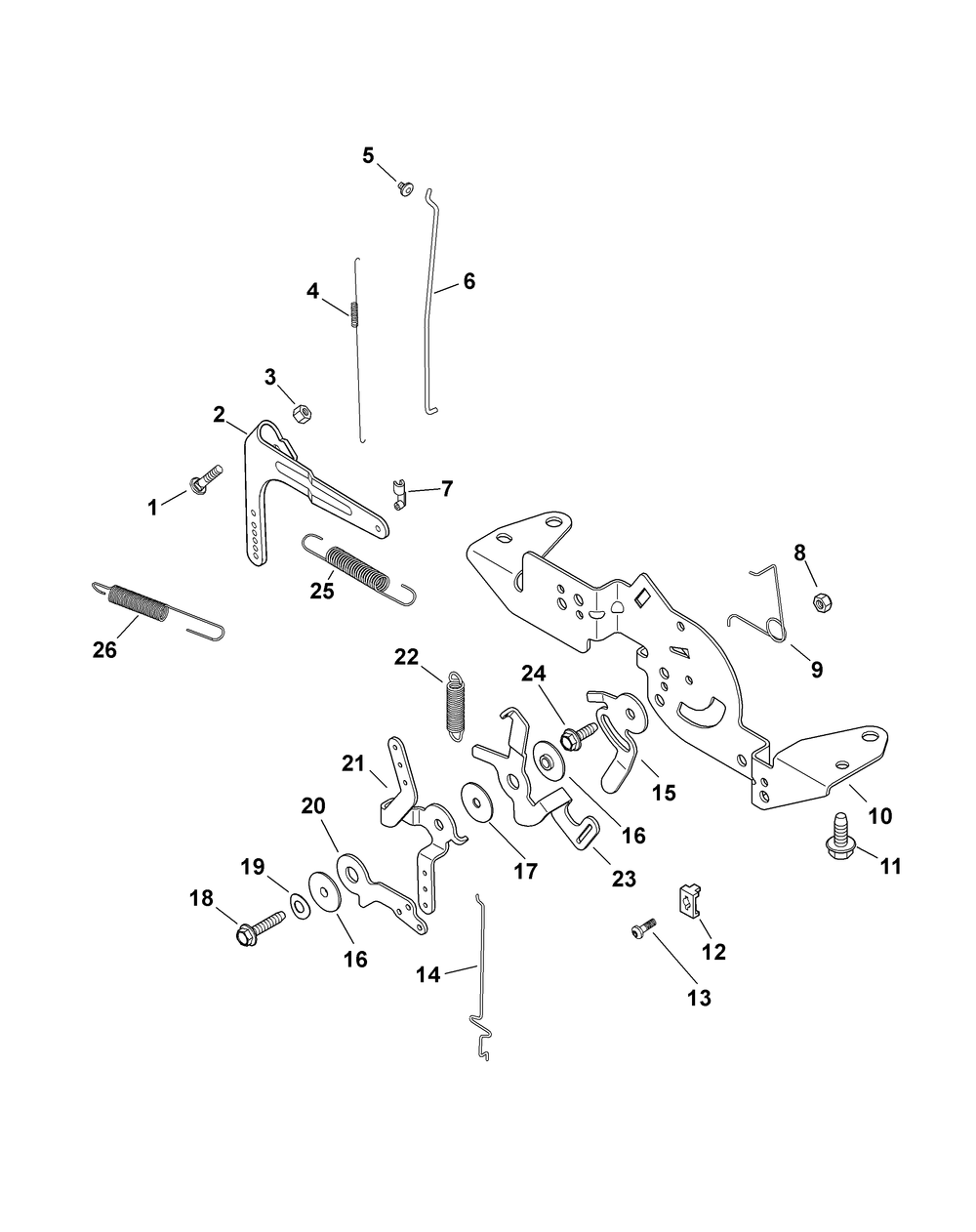 Kohler Sv715-3027 Engine Controls Diagram and Parts List for RZT-S42 (17AF2BDS010-17WF2BDS010-17WF2BDS056-17WF2BDS210)(2012) Cub Cadet Lawn Tractor